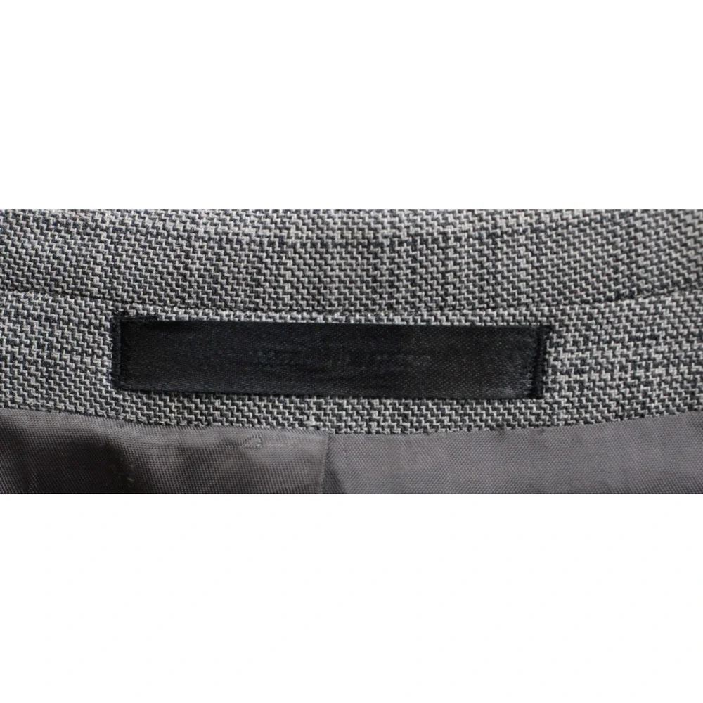 Lauren Ralph‎ Lauren Blazer Mens 44R Gray Plaid 2 Button Wool Silk